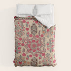 Ura Tube  Antique Tajik Suzani Embroidery Print Duvet Cover Gallery Image 6