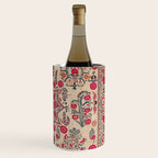 Ura Tube  Antique Tajik Suzani Embroidery Print Wine Chiller Gallery Image 3