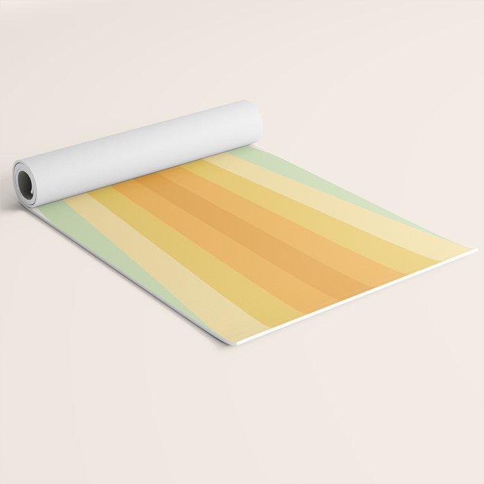 Tropical Palette Stripes Yoga Mat Gallery Image 2