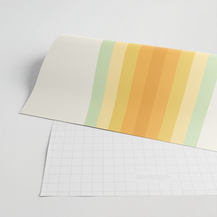 Tropical Palette Stripes Wrapping Paper Gallery Image 2