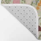 Colourful mushrooms, flowers and berries illustration  Bath Mat Gallery Image 2