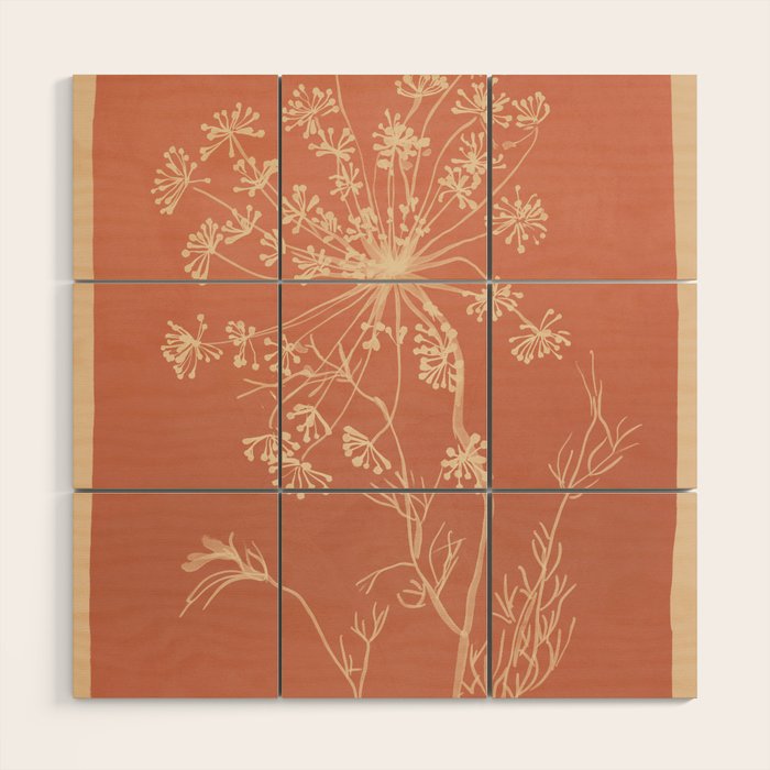 Minimalist Wild Plant 11 Wood Wall Art Gallery Image 1