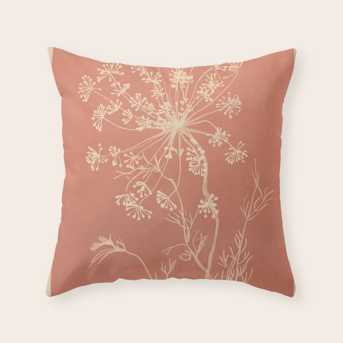 Minimalist Wild Plant 11 Throw Pillow Gallery Image 6