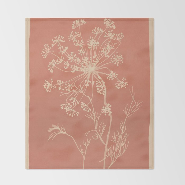 Minimalist Wild Plant 11 Throw Blanket Gallery Image 2