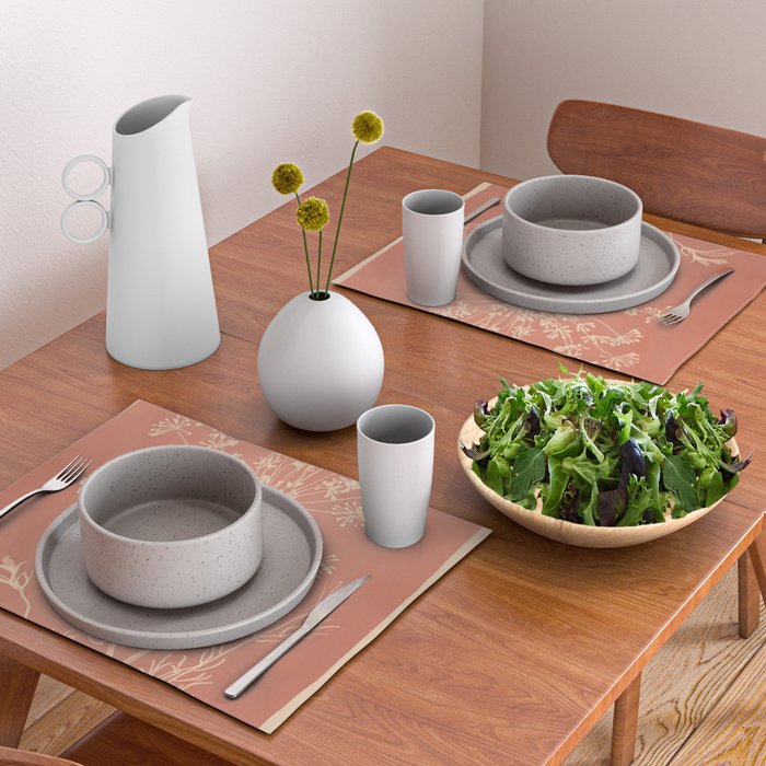 Minimalist Wild Plant 11 Placemat Gallery Image 2