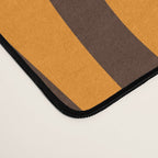 Mid Century Modern Retro Lounge Striped Ogee Pattern in Vintage 70s Brown and Orange Desk Mat Gallery Image 4