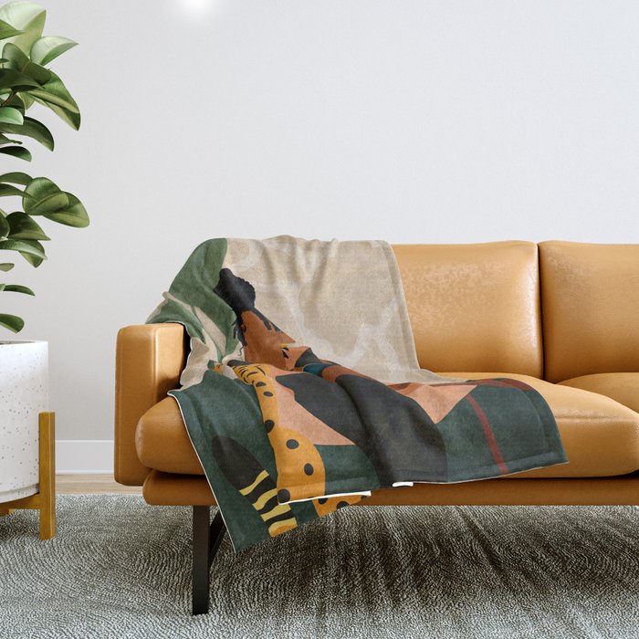 Stay Home No. 1 Throw Blanket Gallery Image 1