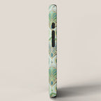 Jade Enamel Art Deco Fans iPhone Case Gallery Image 2