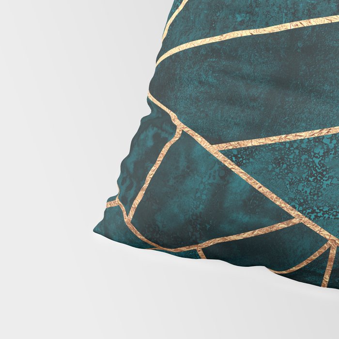 Deep Teal Stone Pillow Sham Gallery Image 4
