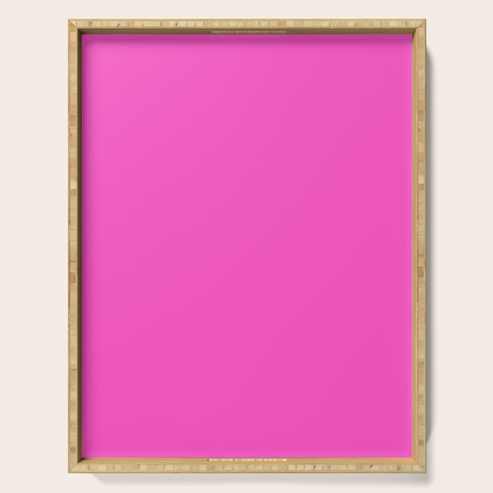Solid magenta colour  Serving Tray Gallery Image 1