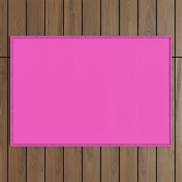 Solid magenta colour  Outdoor Rug Gallery Image 1