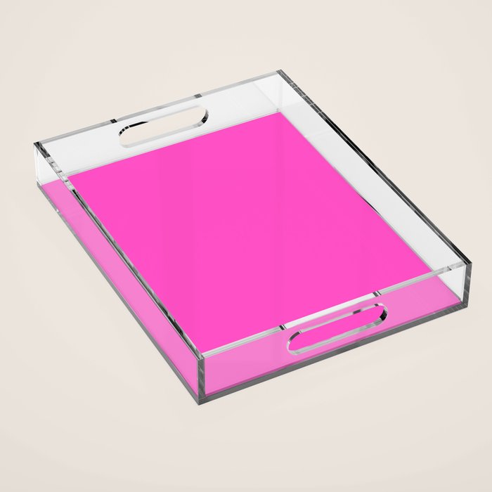 Solid magenta colour  Acrylic Tray Gallery Image 1