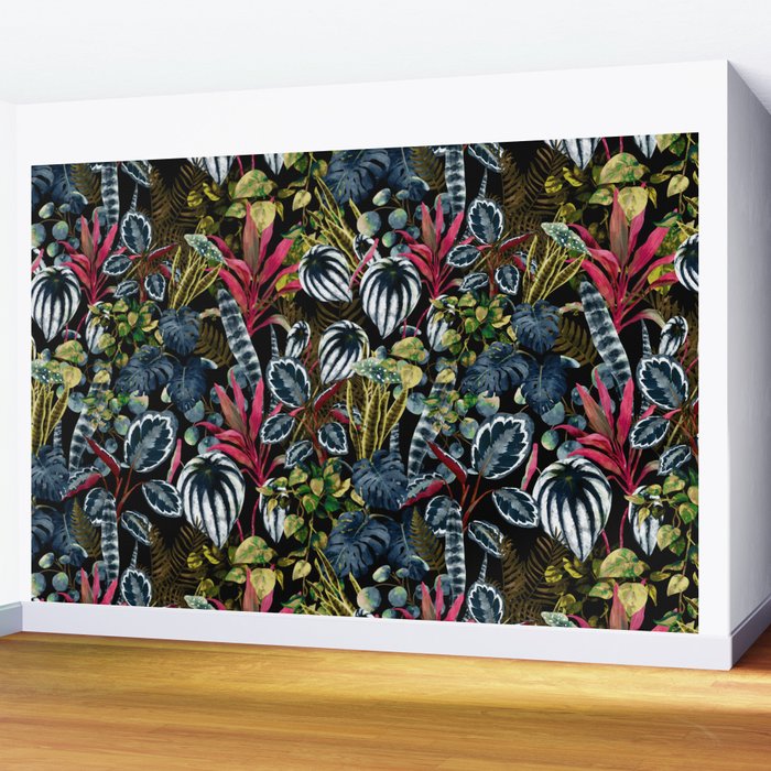 Tropical Night Garden  XX Wall Mural Gallery Image 2