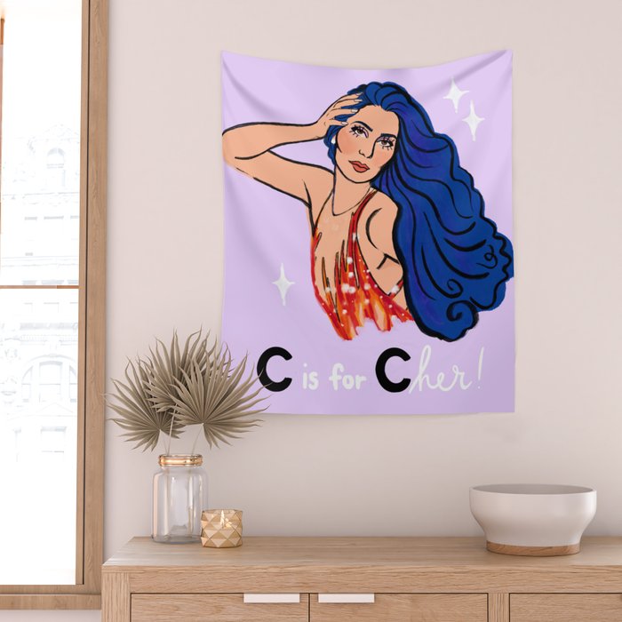 C is for C H E R! Wall Tapestry Gallery Image 2