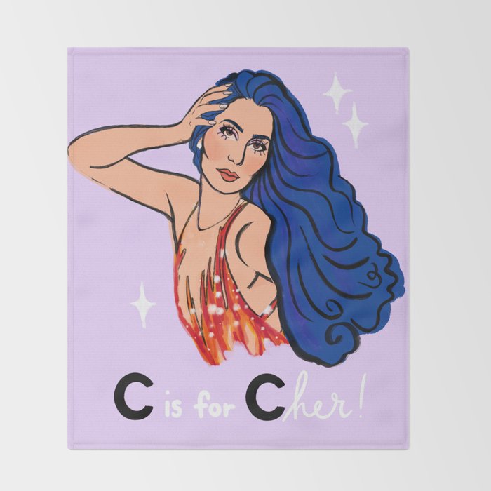 C is for C H E R! Throw Blanket Gallery Image 2