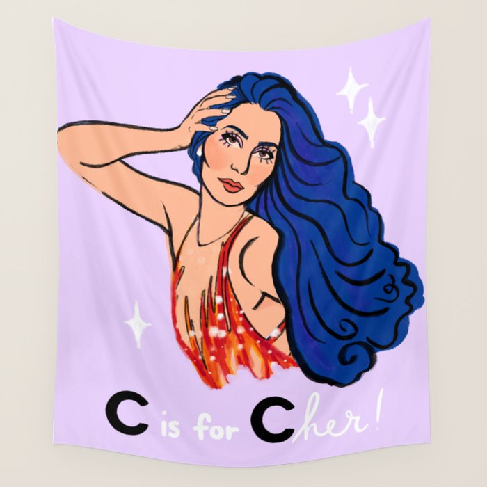 C is for C H E R! Wall Tapestry Gallery Image 4