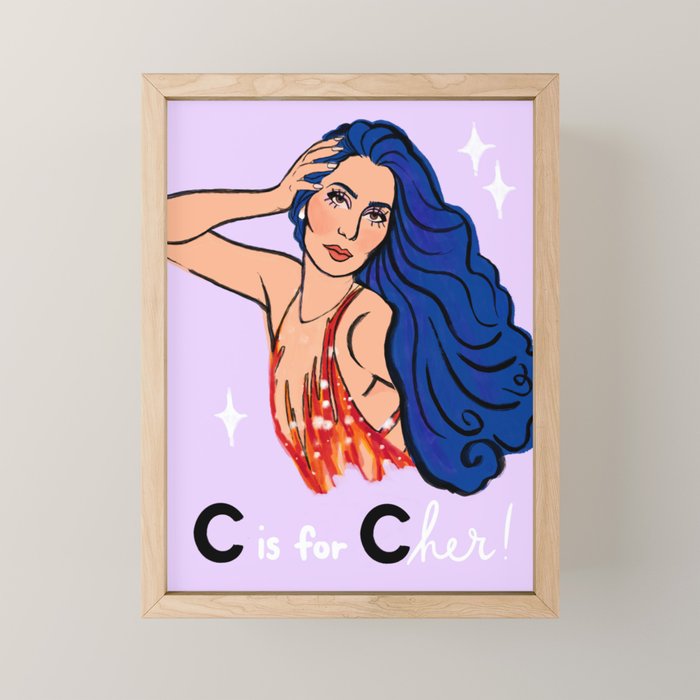 C is for C H E R! Mini Art Print Gallery Image 1
