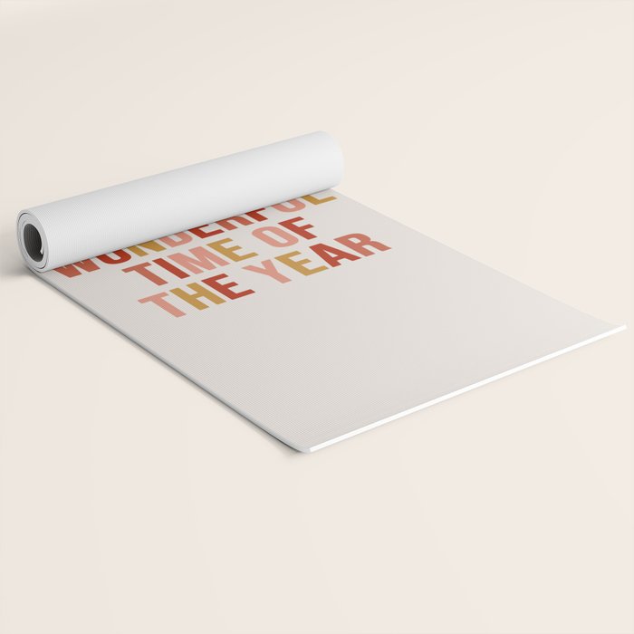 Most Wonderful Time Multi Colored Warm Yoga Mat Gallery Image 2