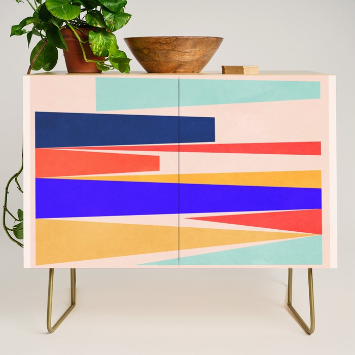 Minimal Geometric Abstraction 100 Credenza Gallery Image 1