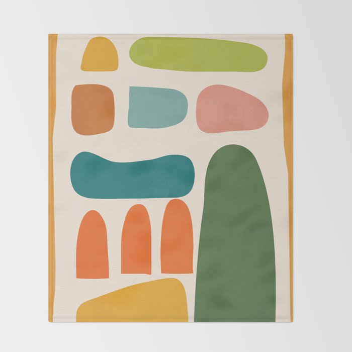 Organic Abstraction 6 Throw Blanket Gallery Image 2