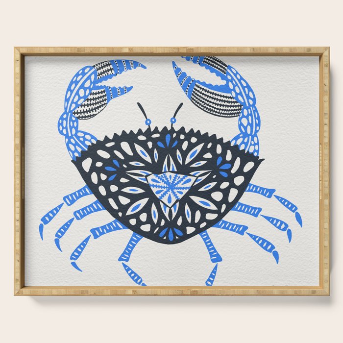Blue Crab Serving Tray Gallery Image 1
