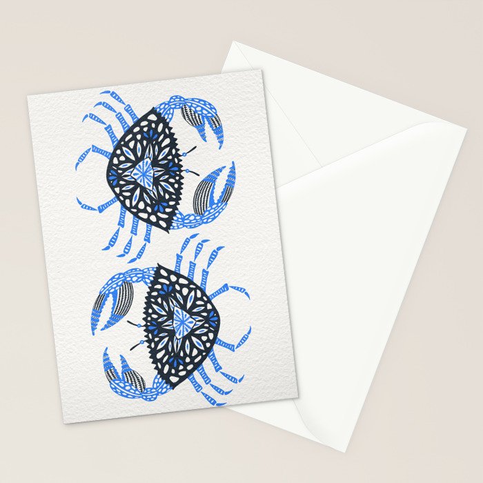 Blue Crab Stationery Card Gallery Image 2