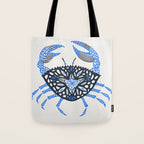 Blue Crab Tote Bag Gallery Image 1