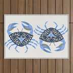 Blue Crab Outdoor Rug Gallery Image 1