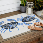 Blue Crab Outdoor Rug Gallery Image 2