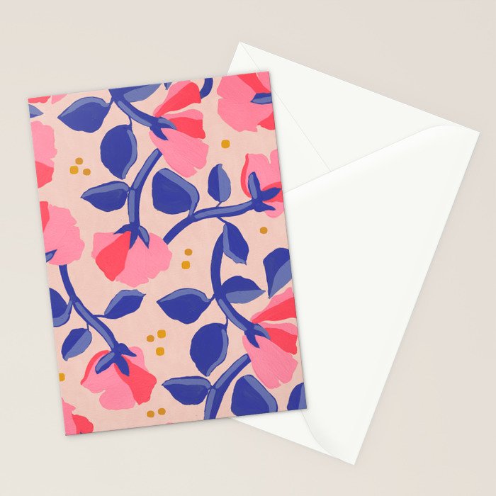 Lisbon Floral Stationery Card Gallery Image 2