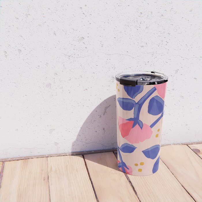 Lisbon Floral Travel Mug Gallery Image 4