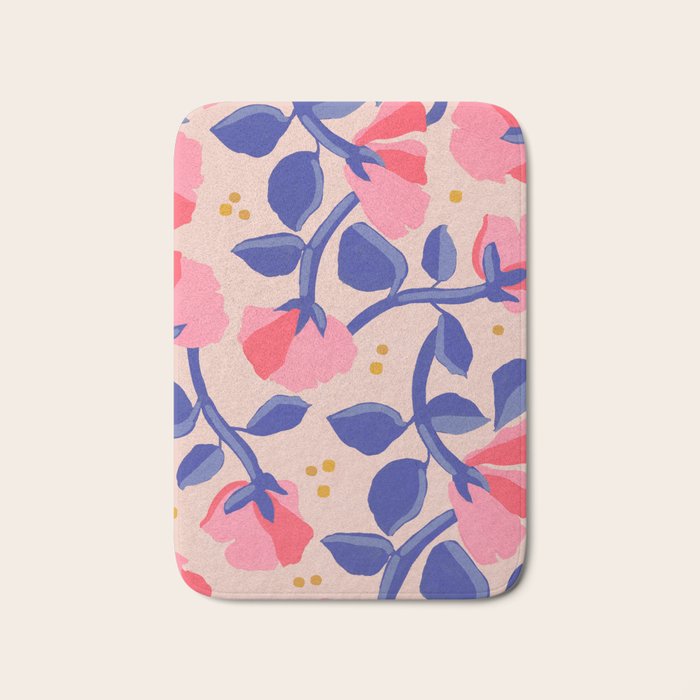 Lisbon Floral Bath Mat Gallery Image 1