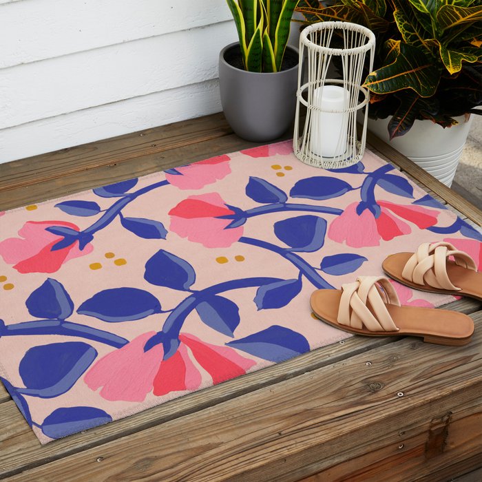 Lisbon Floral Outdoor Rug Gallery Image 2
