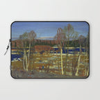 Tom Thomson Larry Dickson's Cabin 1917 Canadian Landscape Artist Laptop Sleeve Gallery Image 1