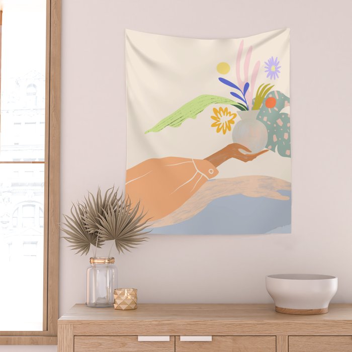 The Act of Giving Wall Tapestry Gallery Image 2