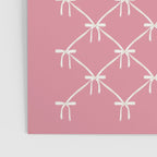 Bows & Ribbons Pattern LI 90s Bubblegum Pink Poster Gallery Image 3