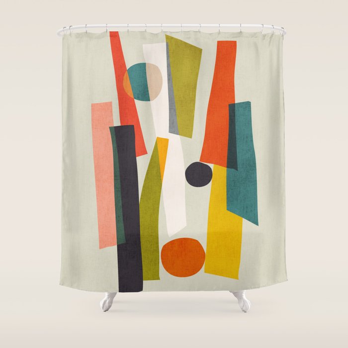 Sticks and Stones Shower Curtain Gallery Image 1