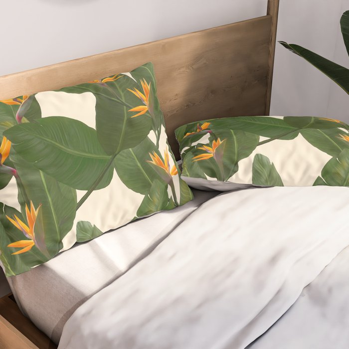 tropical floral Pillow Sham Gallery Image 2