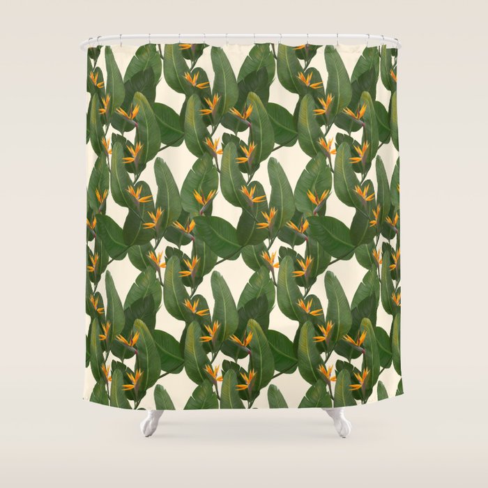 tropical floral Shower Curtain Gallery Image 1