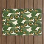 tropical floral Outdoor Rug Gallery Image 1