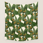tropical floral Wall Tapestry Gallery Image 4