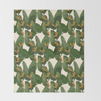 tropical floral Throw Blanket Gallery Image 2