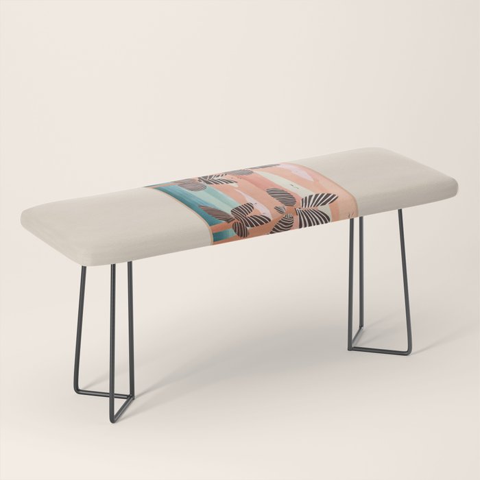 Tropical Sunset Palms III Bench Gallery Image 1