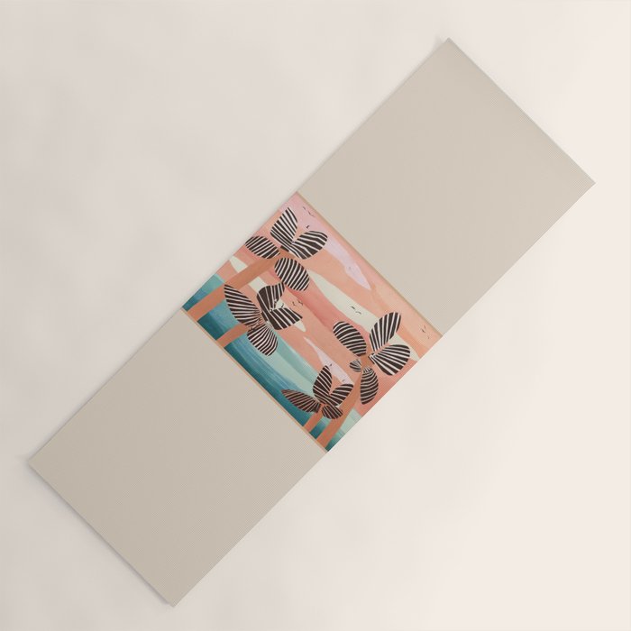 Tropical Sunset Palms III Yoga Mat Gallery Image 1