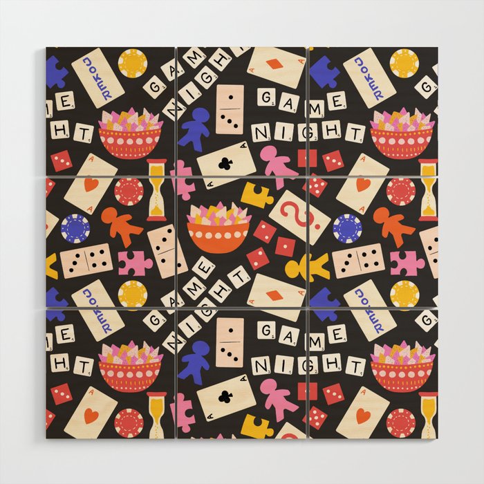 Game Night Fun Wood Wall Art Gallery Image 1