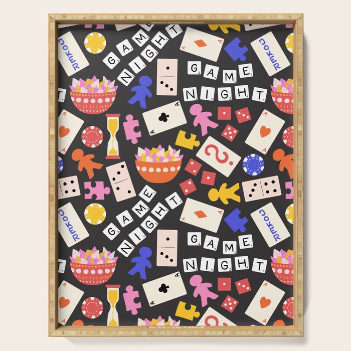 Game Night Fun Serving Tray Gallery Image 1