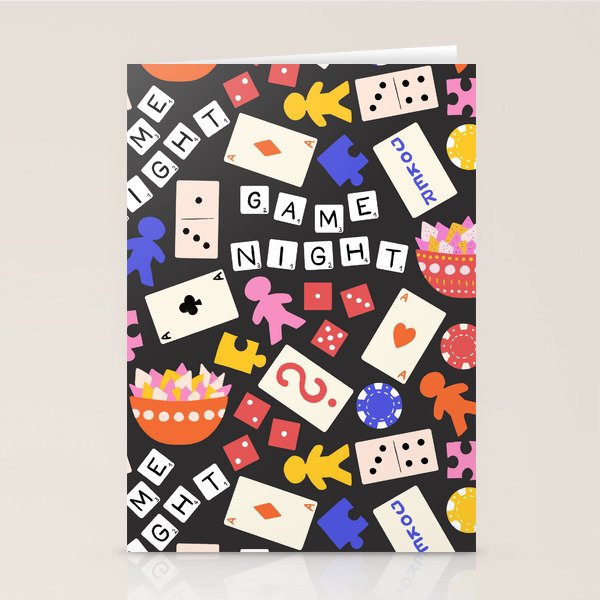Game Night Fun Stationery Card Gallery Image 1