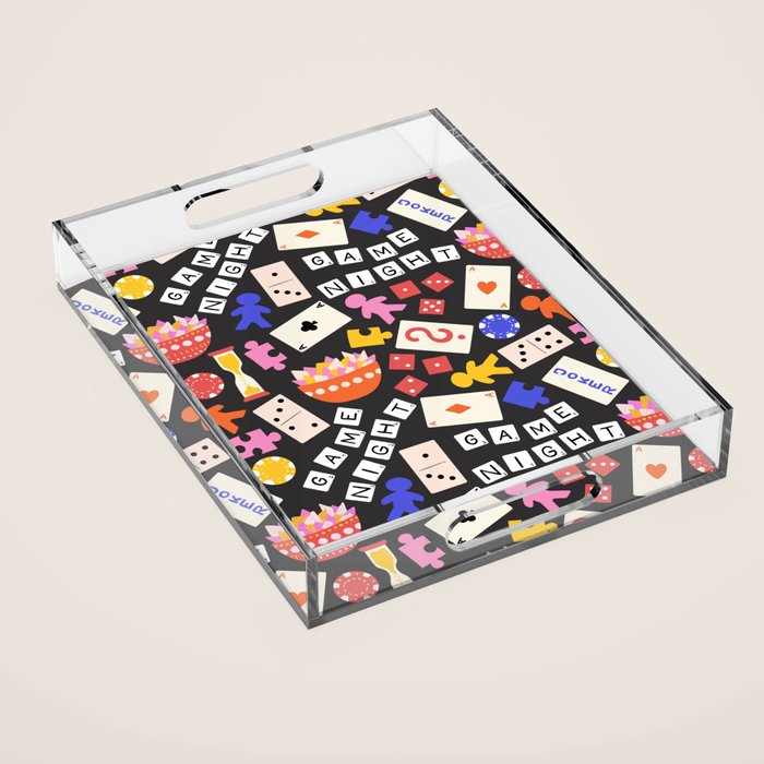 Game Night Fun Acrylic Tray Gallery Image 1