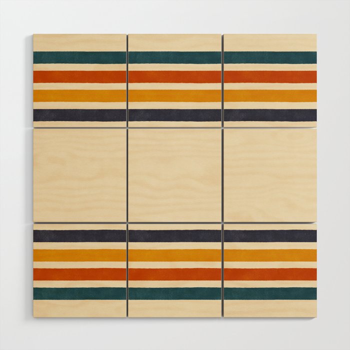 Blanket Stripe - classic Wood Wall Art Gallery Image 1
