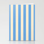 Retro Coastal Blue and White Stripes Stationery Card Gallery Image 2